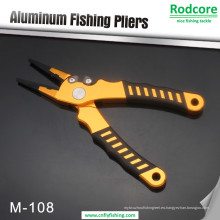 Alicates de aluminio de pesca con cortadores de carburo de tungsteno